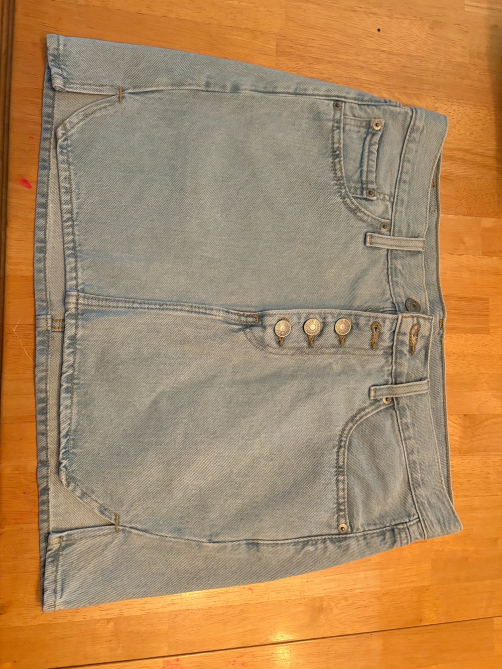 Levi's Light Blue Denim Mini Skirt